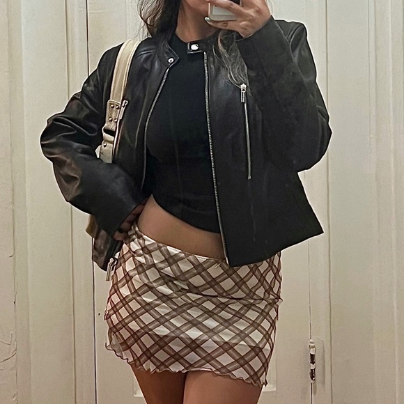 Michael Kors Jackets & Blazers - Michael Kors leather biker jacket NWOT